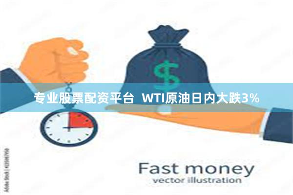 专业股票配资平台  WTI原油日内大跌3%