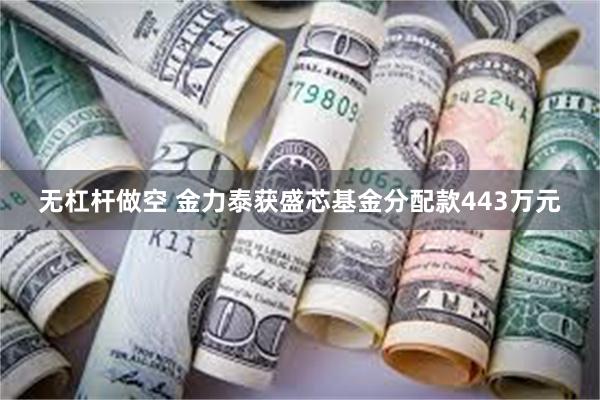 无杠杆做空 金力泰获盛芯基金分配款443万元